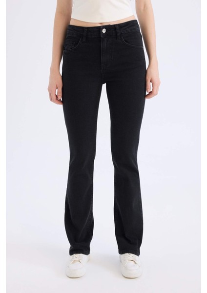 Yüksek Bel Uzun Jean Pantolon D5529AX24CW