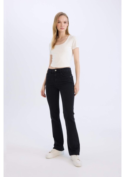 Yüksek Bel Uzun Jean Pantolon D5529AX24CW