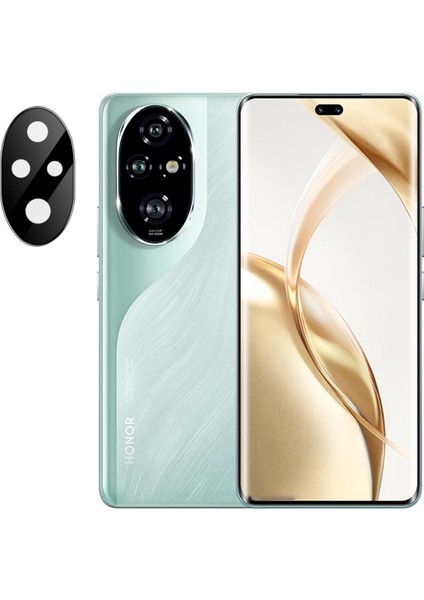 Honor 200 Pro Uyumlu Kamera Lens Koruma Halkası - Kapalı Tasarım -Siyah AL3401