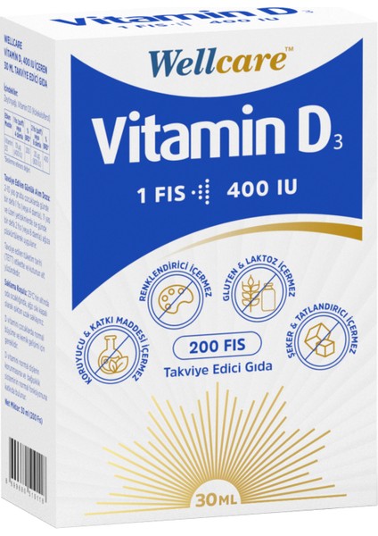 Vitamin D3 400 Iu Sprey 30 Ml