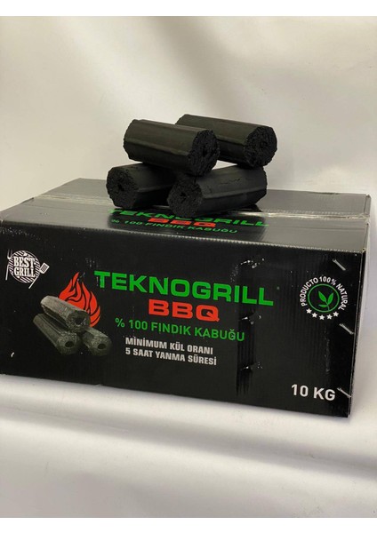 %100 Fındık Kabuğu Mangal Kömürü 10 kg