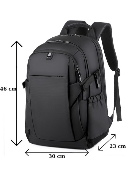 Çok Fonksiyonlu Büyük Kapasiteli Sırt Çantası, USB Şarj Bağlantı Noktalı Su Geçirmez Dizüstü Bilgisayar Sırt Çantası (Yurt Dışından) indirimleri