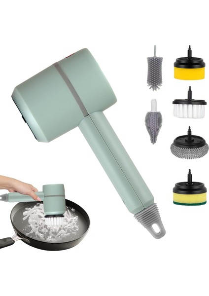 Dönerli Akülü Elektrikli Temizleme Fırçası (Yurt Dışından)