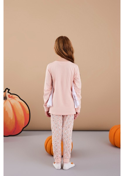 Pembe Kız Çocuk Boo 2li Pijama Takımı
