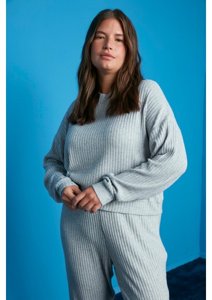 Açık Gri All Day Long Sweatshirt