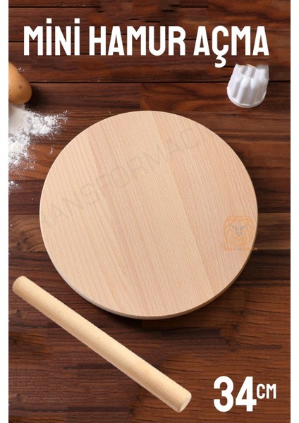34 Cm Merdaneli Hamur Açma Masası