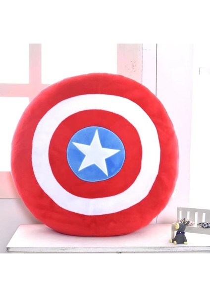 Kaptan Amerika Kalkanı Yastık Peluş Oyuncak Avengers Yastık (Yurt Dışından)