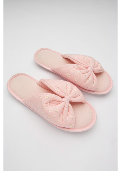 Gül Kurusu Mama Pink Ditsy Terlik