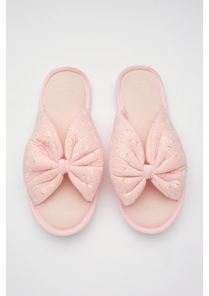 Gül Kurusu Mama Pink Ditsy Terlik