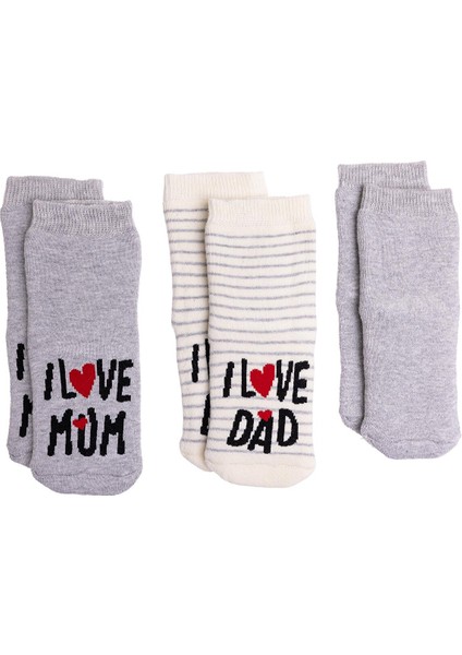 Kız 3lü Havlu Çorap Kız Bebek