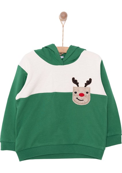HelloBaby Snow Party Erkek Kapüşonlu Sweatshirt Erkek Bebek