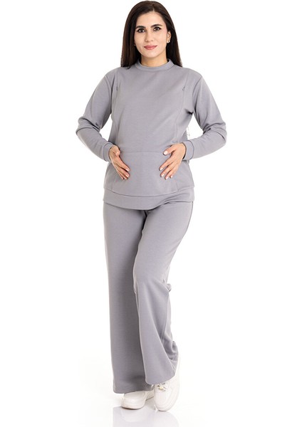 Baby Mom Emzirme Özellikli Hamile Sweatshirt Anne Giyim modelleri