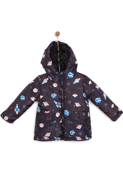 HelloBaby Metraj Baskılı Mont Erkek Bebek