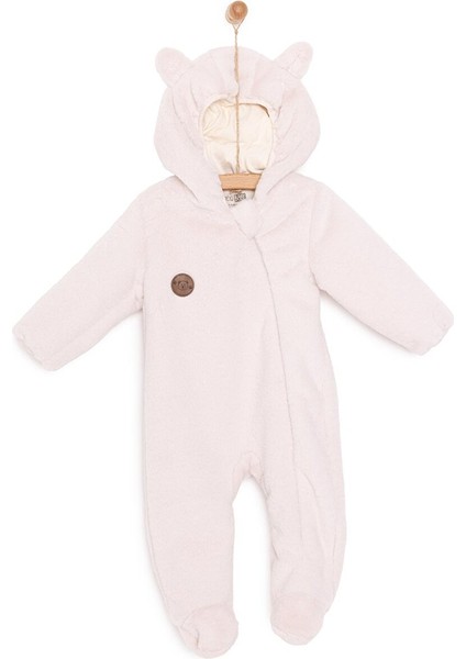 Yenidoğan Peluş Patikli Tulum Unisex