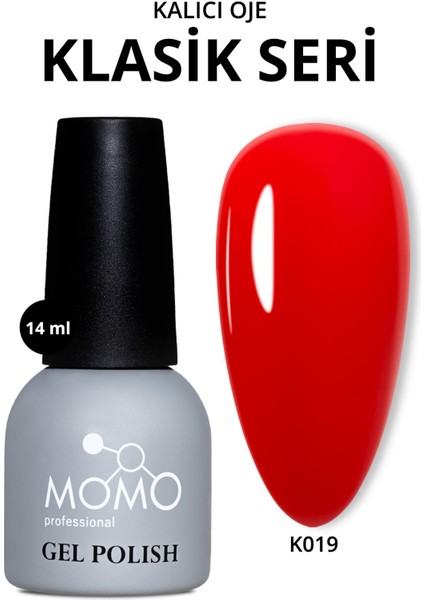 Kalıcı Oje K019 Kırmızı, 14ML