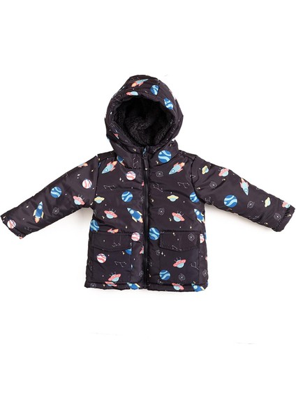 HelloBaby Metraj Baskılı Mont Erkek Bebek
