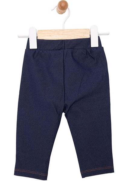 Basic Denim Görünümlü Tayt Kız Bebek