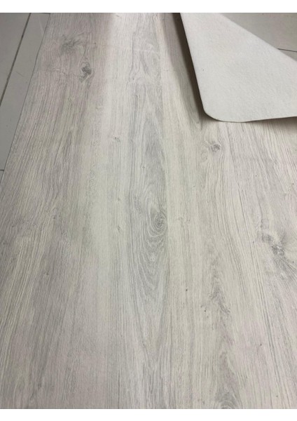Pvc Zemin Kaplama - Keçeli Kalın 2 mm Mineflo Yer Döşemesi - Açık Gri - 2 mt En