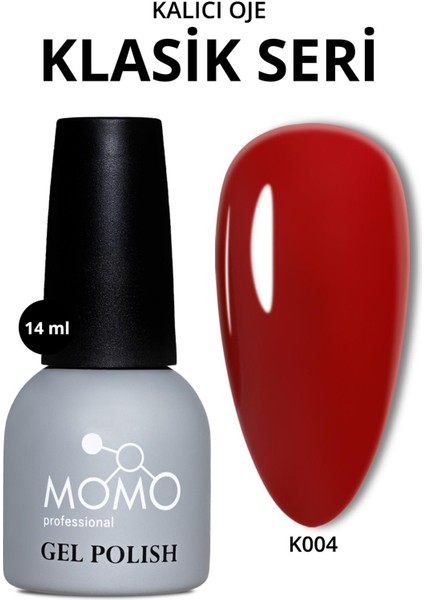 Kalıcı Oje K004 Kızıl Bordo, 14ML