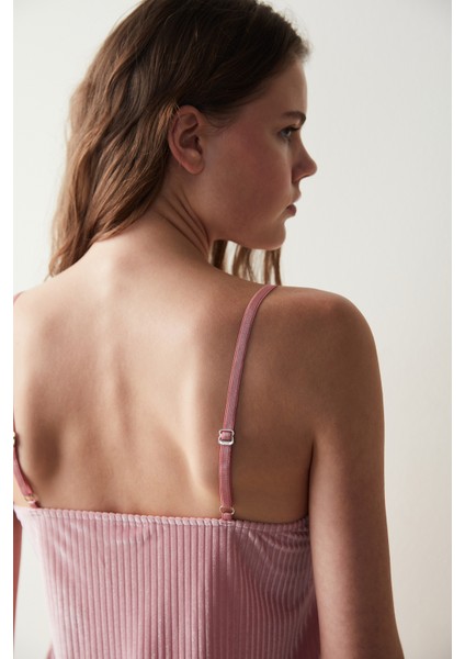 Aurora Kadife Pembe Atlet Pijama Üstü indirimleri