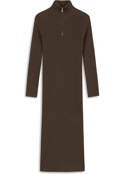 Fermuarlı Triko Elbise TW6240002301074 indirimleri