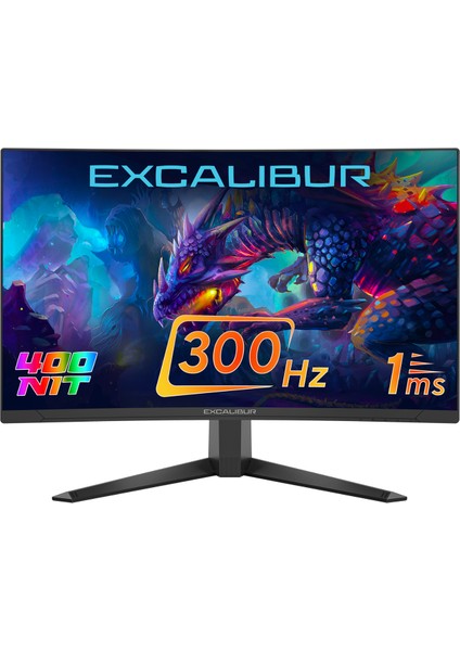 Excalibur M.E27FVC-E 27" 300HZ 1MS 400NIT Fast VA Curved HDR10 Oyuncu Monitörü