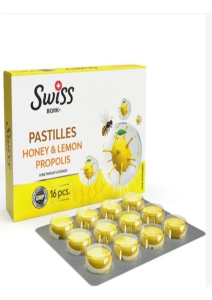 Swiss Bork Bal Limon Propolis Pastil 16LI