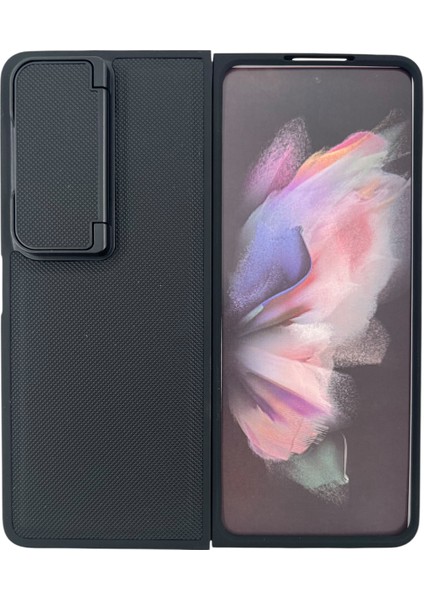 Samsung Galaxy Z Fold 4 Uyumlu Manyetik Standlı Seri Arka Koruma Kılıf