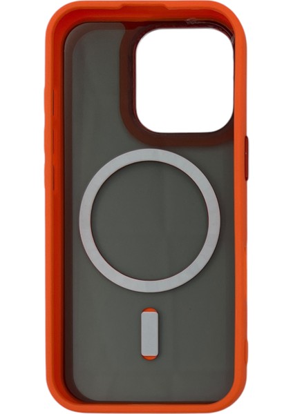 Apple iPhone 16 Pro Uyumlu Metal Kamera Çerçeveli Magsafe Seri Arka Koruma Kılıf fiyatları