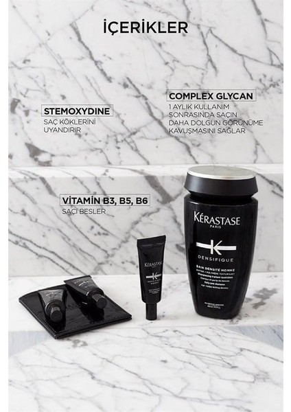 Bain Densifique Homme Erkekler İçin Yoğunluk Kazandıran Şampuan x 2