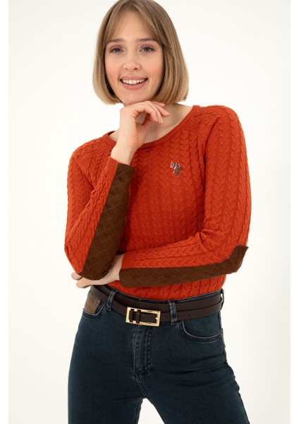 Kadın Kiremit Kazak /Triko 50288981-VR031