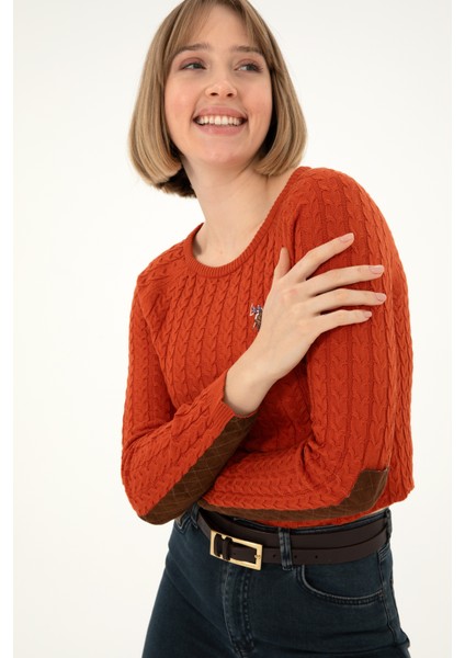 Kadın Kiremit Kazak /Triko 50288981-VR031 modelleri