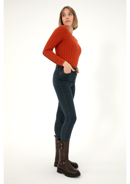 Kadın Kiremit Kazak /Triko 50288981-VR031 fırsatları