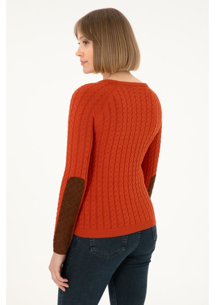 Kadın Kiremit Kazak /Triko 50288981-VR031 indirimleri