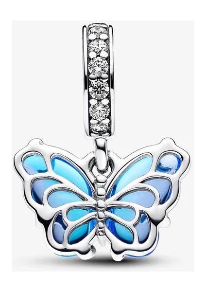 Mavi Murano Cam Kelebek Sallantılı Charm 792698C01 fiyatları