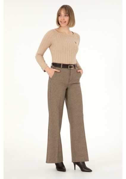 Kadın Kahverengi Pantolon (Kanvas-Chino) 50290872-VR029 modelleri