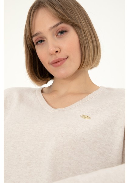Kadın Krem Melanj Kazak /Triko 50288973-VR159 fiyatları