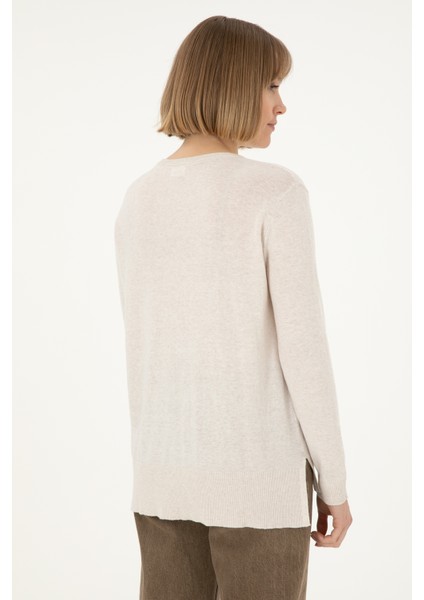 Kadın Krem Melanj Kazak /Triko 50288973-VR159 indirimleri