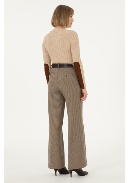 Kadın Kahverengi Pantolon (Kanvas-Chino) 50290872-VR029 fırsatları