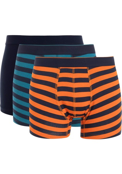 Erkek Çizgili 3'lü Boxer C9567AX24WN