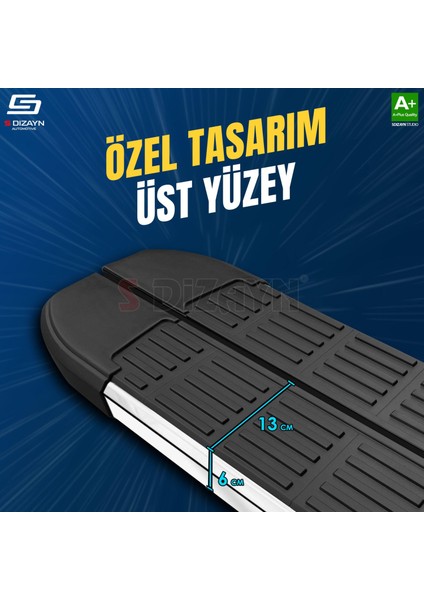 S-Dizayn Opel Combo D S-Line Krom Yan Basamak 193 cm 2011-2018 A+ Kalite fırsatları