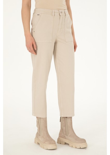 Kadın Ekru Pantolon (Jean) 50290887-VR019 fiyatları