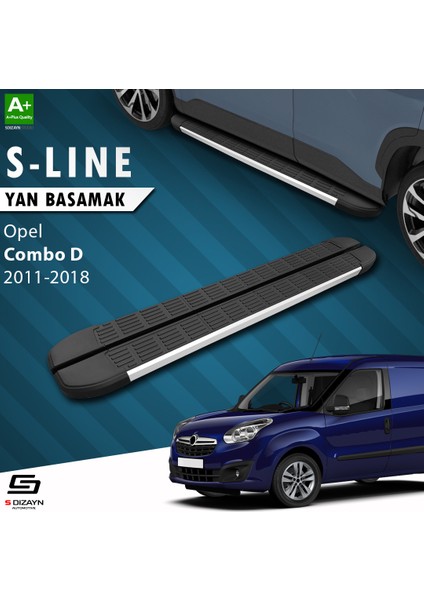 S-Dizayn Opel Combo D S-Line Aluminyum Yan Basamak 193 cm 2011-2018 A+ Kalite fiyatları
