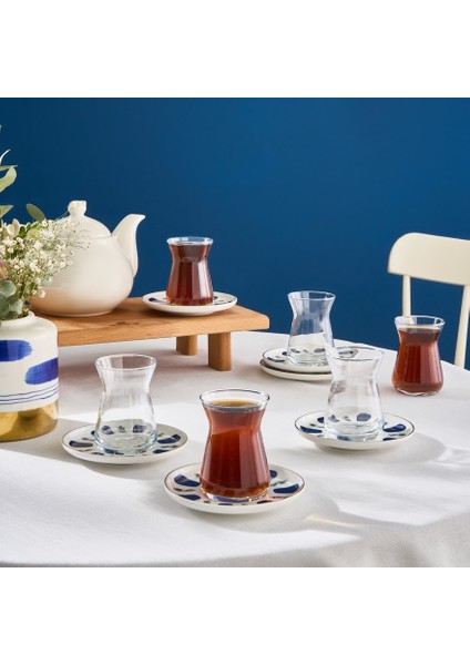 Iznik 6 Kişilik 12 Parça Çay Seti 132 ml