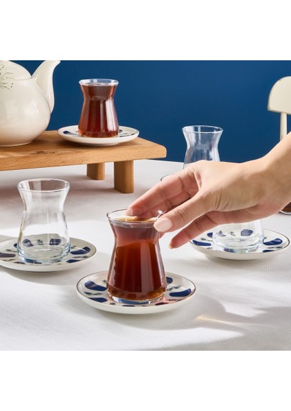 Iznik 6 Kişilik 12 Parça Çay Seti 132 ml