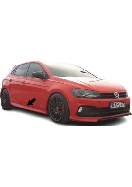 Volkswagen Polo (2018 - 2020) Aero Style Marşpiyel Seti (Plastik)