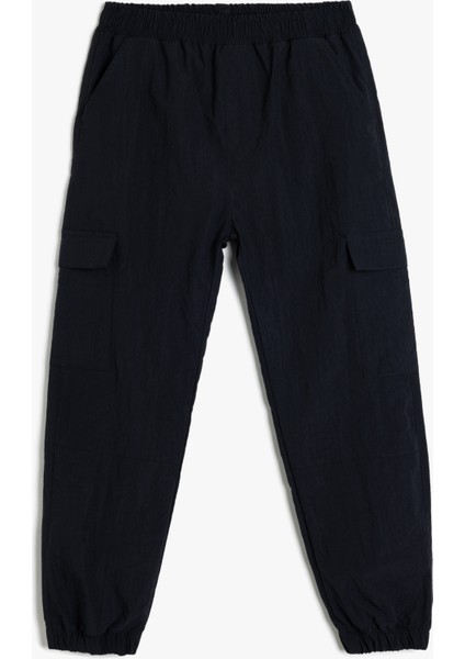 Beli Lastikli Cep Detaylı Jogger Pantolon