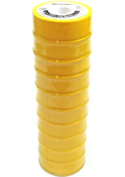 Teflon Bant Sızdırmazlık Bandı 19 mm x 30 mt 100 Adet - Yerli Üretim