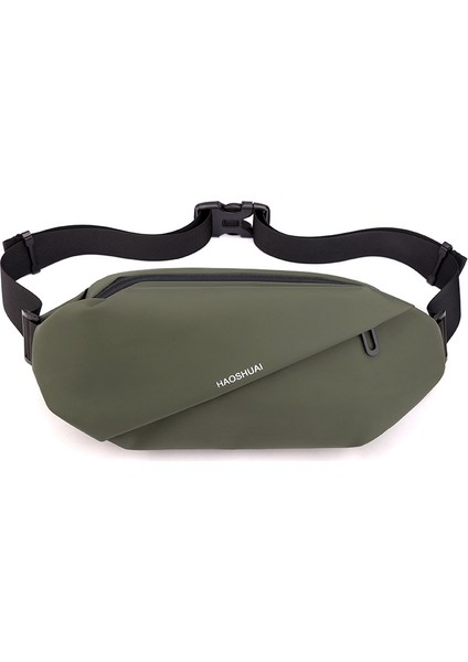 Yeni Erkek Bel Çantası, Açık Havada Çalışan Cep Telefonu Çantası, Çok Fonksiyonlu Büyük Kapasiteli Göğüs Çantası, Gündelik Omuz Crossbody Çantası (Yurt Dışından)