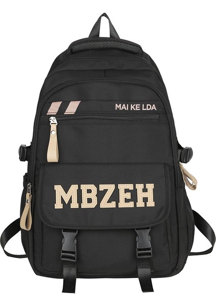 Öğrenci Sırt Çantası Basit ve Şık Orta Okul Öğrencisi Serin Okul Çantası Büyük Kapasiteli Ins Yüksek Değerli Sırt Çantası (Yurt Dışından)